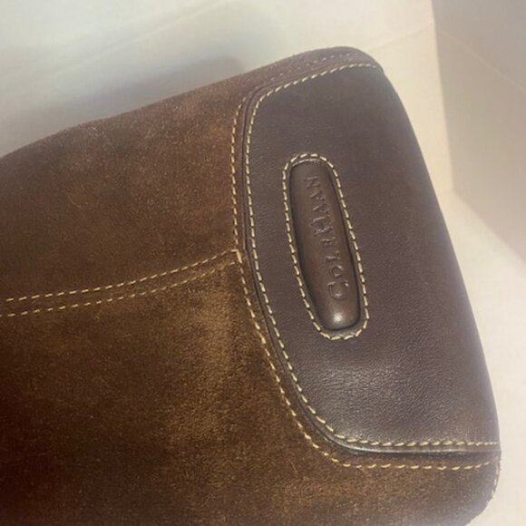 Cole Haan Suede Leather Shoulder Bag/Tote Brown - Picture 15 of 16
